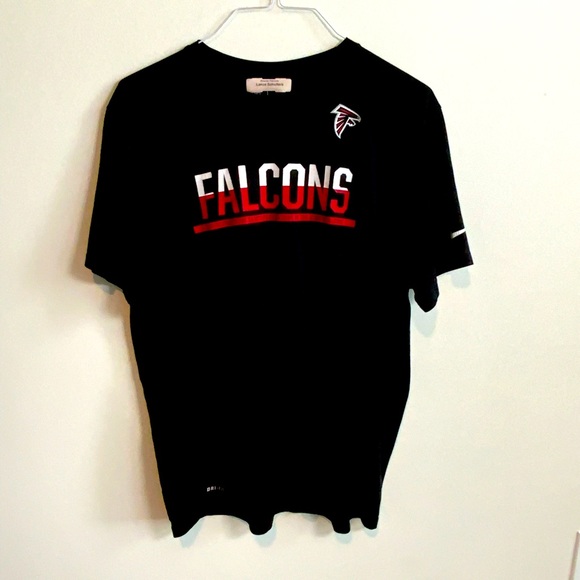 Nike Dri-Fit Black Atlanta Falcons Official On- Field Training T-shirt - Picture 1 of 4
